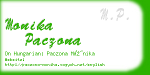 monika paczona business card